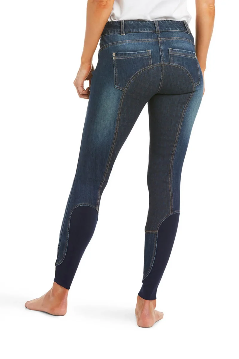 Halo Denim Pantaloni da equitazione donna con seduta intera Marine 44 Regular - immagine 2